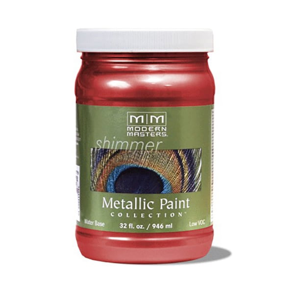 Modern Masters 1 Qt Modern Masters ME513 Sashay Red WB Decorative Metallic Paint ME513 - main